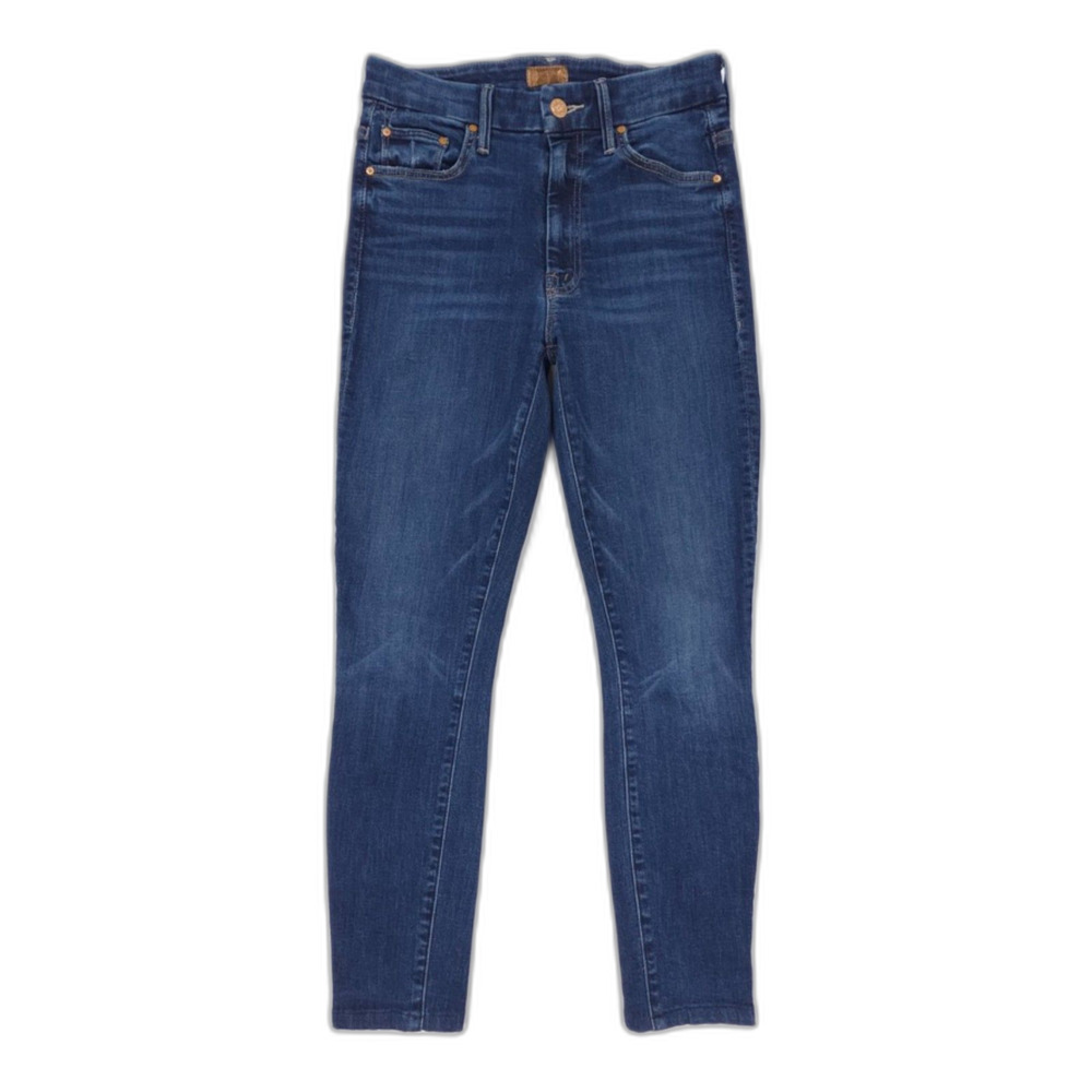 MOTHER High Waisted Looker Skinny Jeans in Teaming Up 90s Minimal Clean Girl Y2k